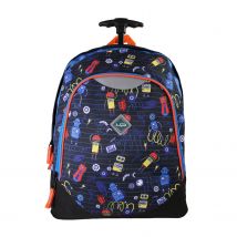 Sac À Dos À Roulettes Primaire Recyclé Robot - 2 Compartiments - Bodypack
