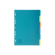 Intercalaires Poplypropylène Recyclé Forever 6 Positions - A4 - Couleurs Assorties - X 25 - Exacompta