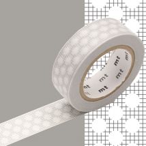 Masking Tape Mt Tissé Gris Pois Blanc - Hougan Dot Gray - MT Masking Tape
