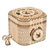 Puzzle 3d Bois | Boîte À Trésor - Robotime