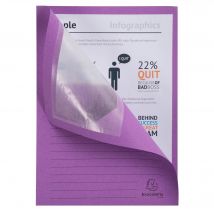 Paquet De 100 Chemises À Fenetre Forever - 22x31cm - Lilas - X 4 - Exacompta