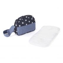 Sac À Langer Pour Poupées Bleu Marine Étoiles - Bayer Chic 2000
