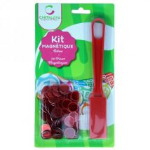 Kit Baton Magnetique Rouge + 100 Pions De Loto - Ramasse Jetons - Cartaloto