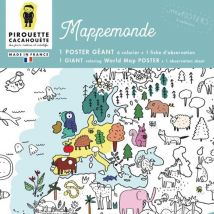 Poster À Colorier - Animaux Du Monde - Pirouette Cacahouète