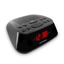 Radio-réveil Fm Double Alarme - Noir - Metronic