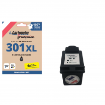 Cartouche Compatible Hp 301xl Noire - La Cartouche Française - HPI