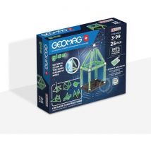 Coffret De Construction - Geomag - Glow Recycled - 25 Pieces - Luminescent - Magnétique - Plastique Recyclé - Geomag