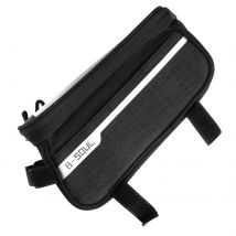 Sacoche Vélo Téléphone Étanche Espace De Rangement Fixation Arceau Guidon Noir - Avizar
