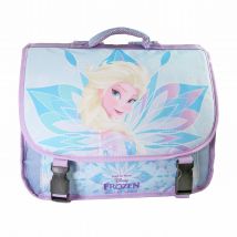 Cartable Scolaire Primaire 38cm La Reine Des Neiges - Frozen Disney Bleu Turquoise 2 Compartiments - Bagtrotter