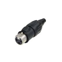 Neutrik Connecteur De Câble Femelle À 3 Pôles Xlr Compact Nc3fx Boîtier En Nickel Noir