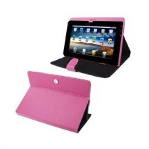 Housse Tablette Tactile Universelle 10.1' Simili Cuir Mode Portrait Paysage Rose Yonis - Yonis