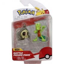 Coffret 2 Pokemon Battle Figure Arcko + Skelénox - Pokemon - Figurine Action - Bandai - Pokemon