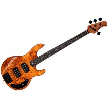 Stingray Ray34hh Poplar Burl Amber Sterling By Music Man