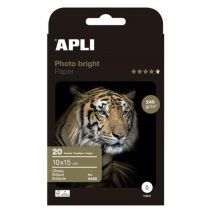 Apli 04455 - Papier Photo Brillant 10x15cms 240g. - Photo Bright Paper