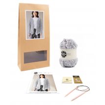 Kit Tricot Gilet Brayan Gris Perle 38/40 - Pingouin