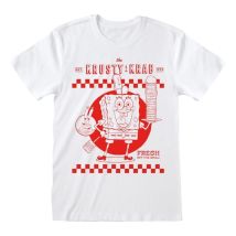 Bob L' Éponge - T-shirt Krusty Krab White - Taille L - Heroes Inc - Heroes inc europe bv