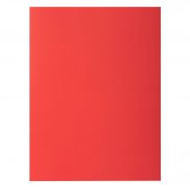 Paquet De 25 Chemises Double Poche Rock''s 210 - Double A4 Ou A3 - 24x32cm - Rouge - X 10 - Exacompta