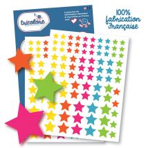 Gommettes - Etoiles - Assortiments Tailles Et Couleurs - 172 Pièces - Tricotez-moi