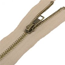 Fermeture En Métal Séparable N°5 Beige Antilope - MyMercerie