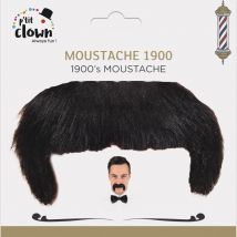 Moustache Année 1900 - Noir - Déguisement - Synthétique - Autocollante - Petit Joueur