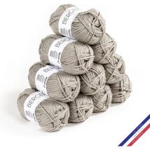 10 Pelotes De Laine - Pavé - 50% Laine Mérinos 50% Acrylique - Bergère De France - Image - Bergere de France