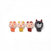 Marionnette A Doigt - Les 3 Petits Cochons Et Le Loup - Lilliputiens