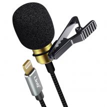 Micro Cravate Lightning Son Omnidirectionnel Pince Rotative Câble Tressé 2m Linq