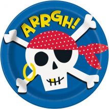 8 Assiettes Pirate - Annikids