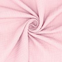 Coupon De Tissu En Double Gaze De Coton - Laize : 130 Cm - Craft Loom