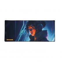 Tapis De Souris Gaming Cyber P02 - Grand Format Xxl 900 X 400 Mm - Base En Caoutchouc Naturel Antidérapante - Surface Tissu Haute Précision Et Vitesse