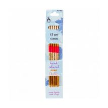Aiguilles Doubles Pointes 15cm Bois Flair N° 3,5 À 5 - Pony Taille N°4