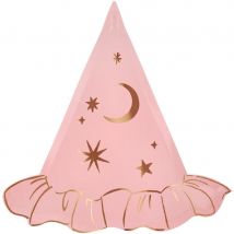 8 Assiettes Chapeau De Sorcière Rose - Meri Meri