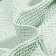 Tissu Nid D'Abeille Vert Clair - Craftine