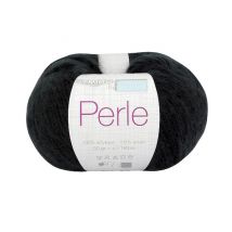 Fil À Tricoter Perle - Distrifil 02 Noir