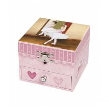 Coffret Musique Cube Danseuse En Tutu - Rose - Figurine Ballerine - Trousselier