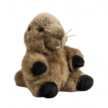 Peluche Marmotte Tetabizous- 17cmh - Anima
