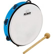 Tambourin Nino Abs 20cm + Cymb, Bleu - Nino Percussion