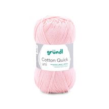 Fil À Tricoter Cotton Quick Uni - Gründl - Ppsc - Certifié Oeko-tex 133 Rose