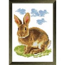 Kit À Broder Au Point De Croix Le Lapin - LUC