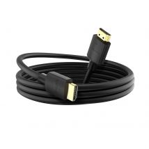 Swissten Câble Hdmi 2.0 Pour Tv 4k 60hz Connecteurs Plaqués Or 1m Noir