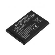 Avizar Batterie Bp-4l 3,7v 1200mah Li-ion Compatible Nokia E61i E90 Autonomie Prolongé Noir