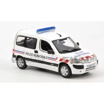 Voiture Miniature De Collection - Norev 1/43 - Citroen Berlingo Police Municipale - 2004 - Blanc - 155725 - Norev