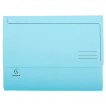 Paquet De 50 Chemises Poche Super 210 - 24,5x32,5cm - Bleu Clair - X 3 - Exacompta