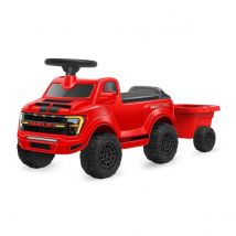 Porteur Ford F-150 Raptor Rouge Avec Remorque - Jamara
