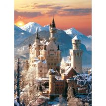 Puzzle Chateau Du Neuschwanstein Sous La Neige 1500 Pieces - Collection Paysage - Clementoni - 31925 - Clementoni