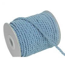 4 Mètres De Cordon, Cordelette Unie Tressée Décoration, Scrapbooking Couture 4 Mm Bleu Clair - No Name