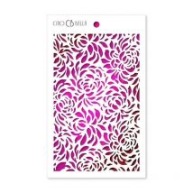 Pochoir Plastique Souple Réutilisable 24 X 22 Cm Ciao Bella Floral 033 - CIAO BELLA