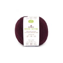 Fil De Coton Recyclé Eco Vita Pour Tricot Et Crochet - 100gr - Dmc 205 Pierre De Sang - Dmc