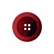 Boutons Fantaisies Chinés Rouge 4 Trous 25 Mm X 2 - Union Knopf Rouge - Prym Union Knopf