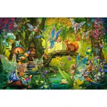 Puzzle Fées Dans La Foret - Schmidt Spiele - 200 Pièces - Avec Baguette Magique - Schmidt